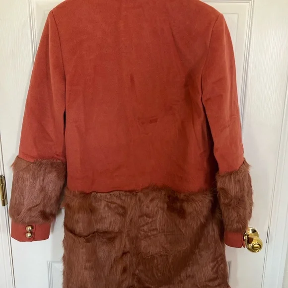 KEEPSAKE the Label Orange Teddy Jacket with Faux Fur - Picture 3 of 3